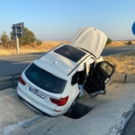 KEŞAN'DA SU KANALINA DÜŞEN OTOMOBİLDE 4 KİŞİ YARALANDI