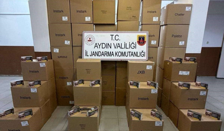 KÖŞK'TE DURDURULAN ARAÇTAN 630 BİN KAÇAK MAKARON ÇIKTI