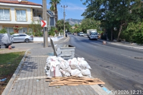 MARMARİS'TE KAÇAK MOLOZ DÖKÜMÜNE CEZA