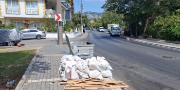 MARMARİS'TE KAÇAK MOLOZ DÖKÜMÜNE CEZA