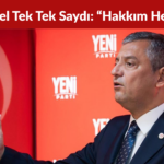 Özgür Özel Dört İsmi Tek Tek Saydı “Hakkım Helal Değil”