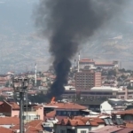 Palet fabrikasında yangın