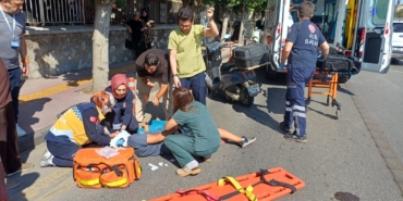 PANİK FREN KAZA GETİRDİ: 1 YARALI