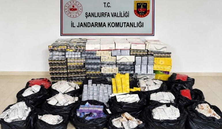 ŞANLIURFA'DA 2 MİLYON LİRALIK KAÇAKÇILIK OPERASYONU