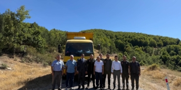 ŞAPHANE'DE DEĞİRMENDERE KÖYÜ YOLUNDA BAKIM VE ONARIM ÇALIŞMASI