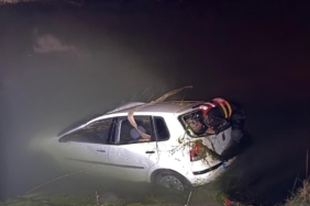 SULAMA KANALINA UÇAN OTOMOBİLDEKİ 2 KİŞİ HAYATINI KAYBETTİ