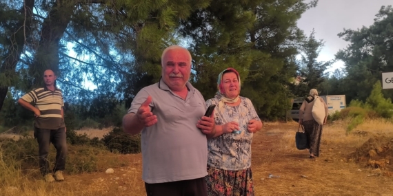 YANGINI GÖZYAŞLARI İÇİNDE İZLEDİLER