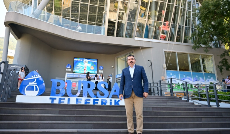 YILDIRIM'DA KADIN VE ÇOCUKLARA TELEFERİK KEYFİ
