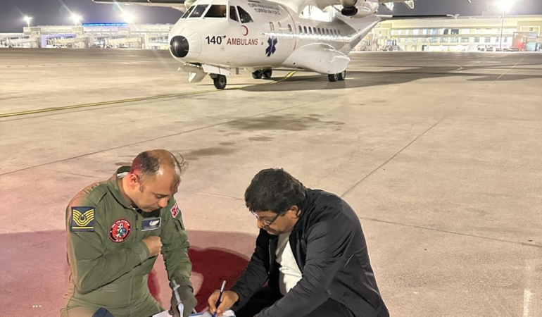 ACİL ORGAN NAKLİ BEKLEYEN HASTA İÇİN ERZURUM'DAN ANTALYA'YA KARACİĞER SEVKİ