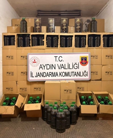 AYDIN'DA 5 BİN 300 LİTRE SAHTE ZEYTİNYAĞI ELE GEÇİRİLDİ