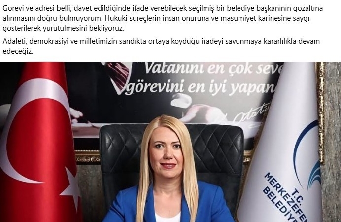 BEYAĞAÇ BELEDİYE BAŞKANI PÜTÜN'DEN ŞENİZ DOĞAN'A DESTEK MESAJI