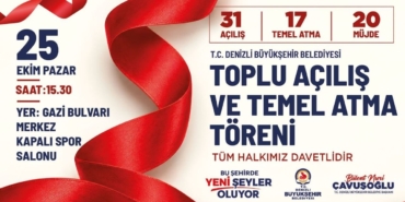 DENİZLİ BÜYÜKŞEHİR'DEN 16,2 MİLYAR TL'LİK YATIRIM HAMLESİ