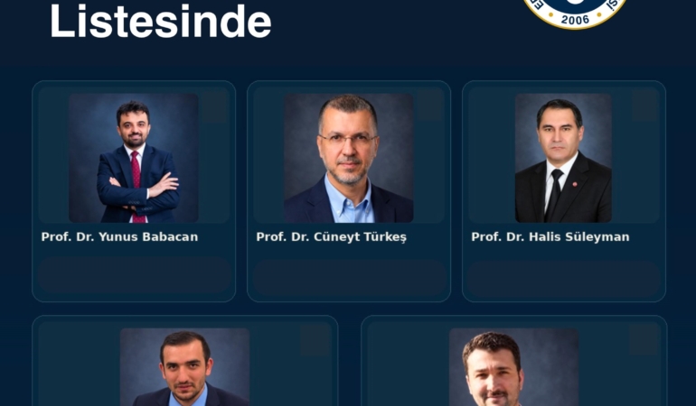 EBYÜ'DEN 5 AKADEMİSYEN DÜNYANIN EN ETKİLİ BİLİM İNSANLARI LİSTESİNDE