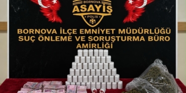 EVDEN BİNLERCE UYUŞTURUCU HAP İLE ESRAR ELE GEÇİRİLDİ