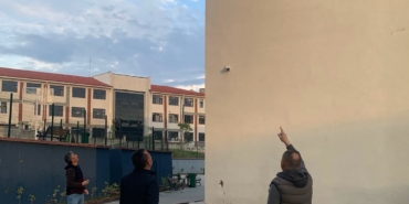FIRTINA OKULUN DIŞ CEPHESİNE ZARAR VERDİ