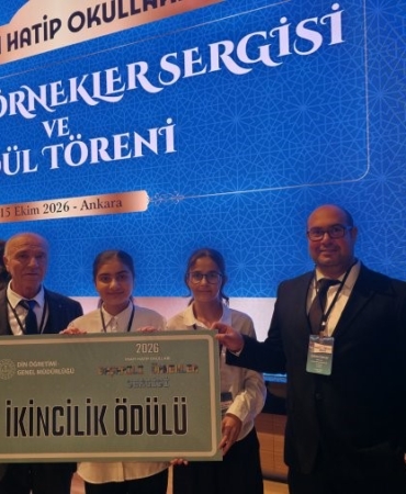 KAZIM KARABEKİR İMAM HATİP ORTAOKULU TÜRKİYE İKİNCİSİ OLDU