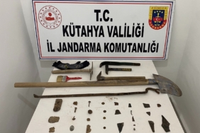 KÜTAHYA'DA ANADOLU MİRASI OPERASYONU, TARİHİ ESERLER ELE GEÇİRİLDİ
