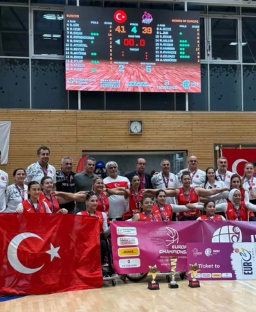 TEKERLEKLİ SANDALYE BASKETBOLUNDA AVRUPA ŞAMPİYONLUĞU