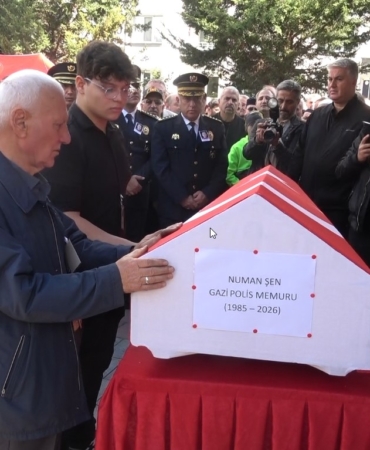 TEKNE KAZASINDA ÖLEN POLİS MEMURU NUMAN ŞEN, SON YOLCULUĞUNA UĞURLANDI