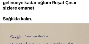 TUTUKLANAN BAŞKAN DOĞAN'DAN MESAJ