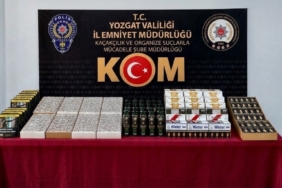YOZGAT'TA 35 BİN MAKARON ELE GEÇİRİLDİ